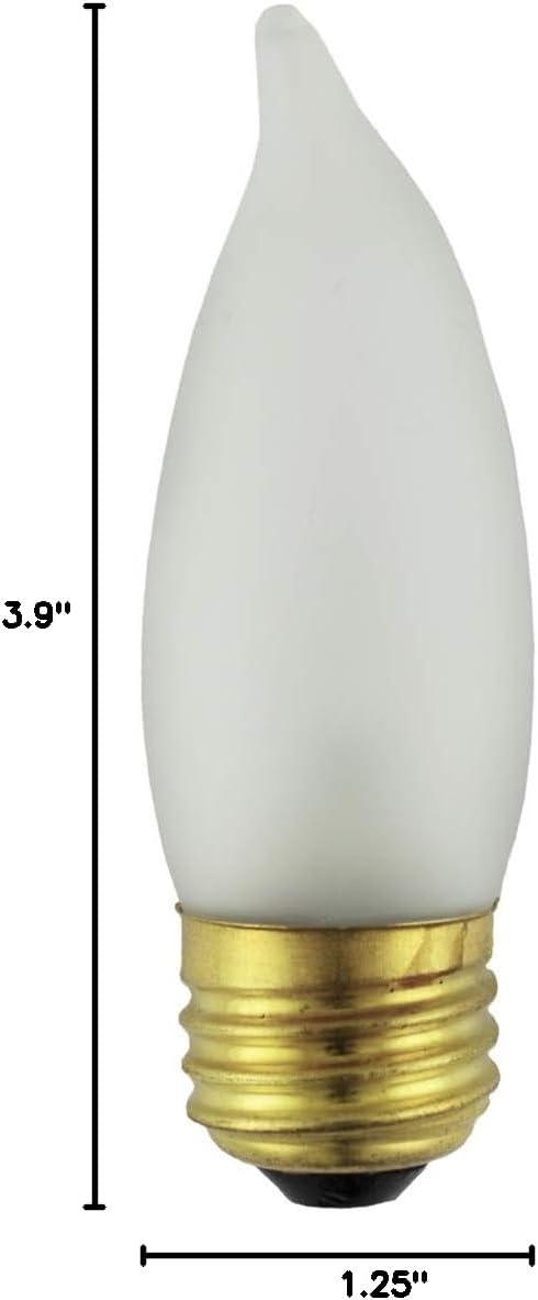 25EFF 130V, 25W, B10 Norman Lamps - Volts: Watts: Type: Chandelier
