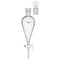 Borosilicate Glass 250ml Conical Separatory Funnel with PTFE Stopcock