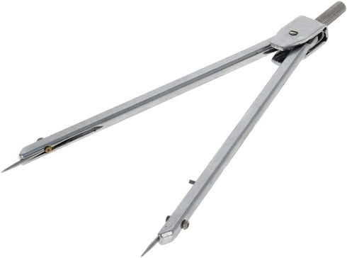 Utoolmart Professional Geometry Compass, Math Compass, Metal Precision Compass for Drafting and Woodworking