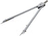 Utoolmart Professional Geometry Compass, Math Compass, Metal Precision Compass for Drafting and Woodworking