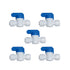 Malida 1/4 inch O.D. Quick Connector Ball Valve, Tube Fitting for RO Systems, Purifiers, Filters - Pack of 5