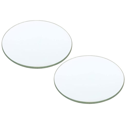 PATIKIL 12" (300mm) Focal Length Double Convex Lens, 2 Pack, 100mm Diameter, 11mm Height, Clear Glass Lens
