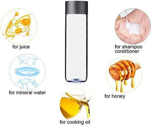 1-Pack Empty Plastic Juice Bottles with Caps - Reusable 400ml Durable Water Bottles for Smoothies and Crafts