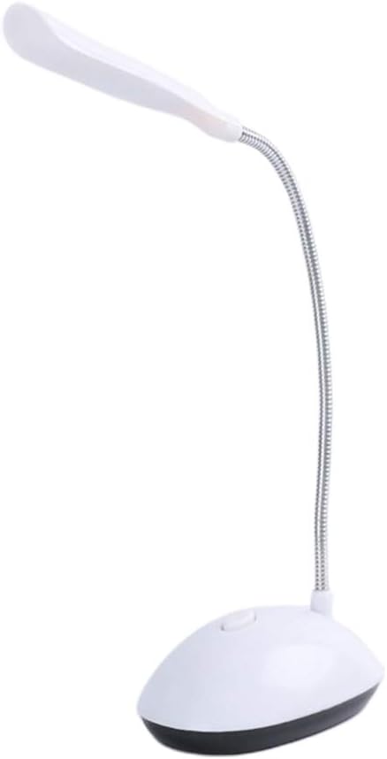 Mllepjdh Battery Powered Mini LED Desk Lamp 360 Degree Rotation Reading Table Night