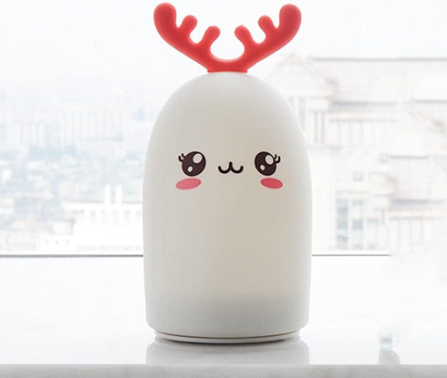 SCZWP8 Elk Portable Night Light Study Modern Simple and Warm Creative Bedroom Table Lamp Led Decoration Monochrome Warm