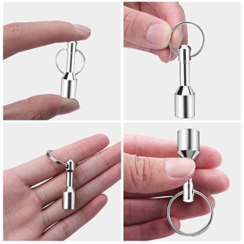 TRYMAG 10 Pack Keychain Magnets, Neodymium Pocket Keychain with Strong Magnetic for Testing Jewelry