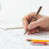 Wood Ballpoint Pen Set - 2 Pack, Fancy Wooden Pens and Rollerball Pen with 4 Extra Ink Refills