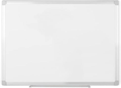 MasterVision Whiteboard Earth, Melamine Dry Erase Board, 18" x 24", Double Sided with Aluminum Frame