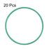 uxcell 42mm OD Fluorine Rubber O-Rings, 39mm ID, 1.5mm Width FKM Seal Gasket for Machinery Plumbing, Green, Pack of 20