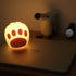 ZXKYZR8 Cat's Claw Night Light Study Room Modern Simple and Warm Creative Bedroom Table Lamp Led Decoration Monochrome
