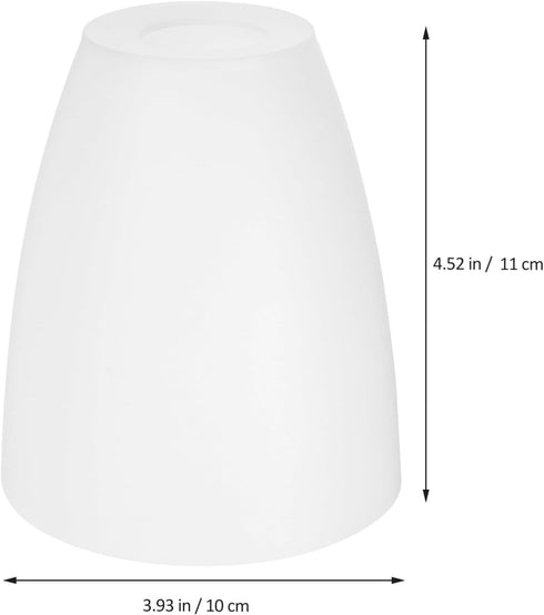 4X4 Inch E12 DOITOOL Plastic Lamp Shade Replacement Cover Flat Mouth Lamp Shade Cover for Floor and Table Lamps Light