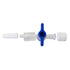 6pcs Disposable Medical Valve 2-Way Stopcocks with Luer Connections, Male Lock for DIY Experimental Research Projects
