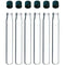 6 Pack - 5-inch, 16x125mm Pyrex Glass Test Tubes with Screw Caps