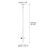 25mL 2 Pack 22.5 Inches QWORK Class A Borosilicate Burette with Glass Key Stopcock - Laboratory Grade, Precision