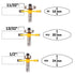 YONICO Biscuit Cutter Joint Slot Router Bit & Bearing Set, 1/4-Inch Shank 14383q