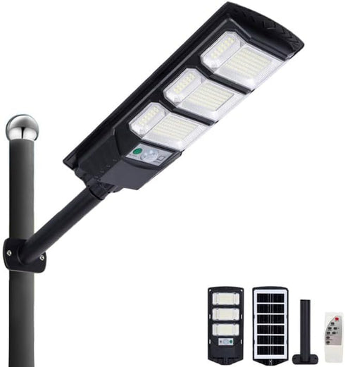 KVSXUIDU 324LED, IP67 commercial Solar outdoor lights, outdoor waterproof street light, equipped with mounting bracket