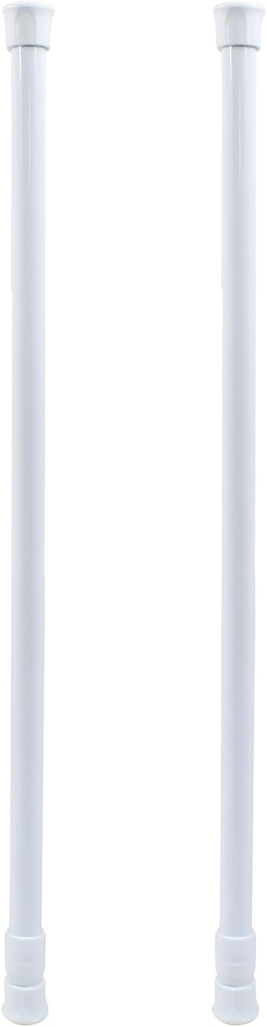 Waziaqoc 2 Pack 17-27.6 Inch Window Security Bar, Extendable Tension Rods for Bathroom Cupboards, Enhanced Safety
