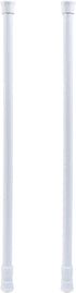 Waziaqoc 2 Pack 17-27.6 Inch Window Security Bar, Extendable Tension Rods for Bathroom Cupboards, Enhanced Safety