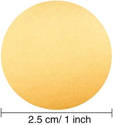 Leinuosen 1000 Pcs 1" Round Scratch Off Stickers Roll, Gold Scratchoff Labels for DIY Projects