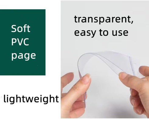 Rikyo 6 Pages-12 (Vertical-4x6) Acrylic Sign Holder,Table Card Multi-Page Flip Display Sides,T Shape Double-Sided