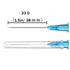 23Ga 1.5 inch for Lab(100 Pack)