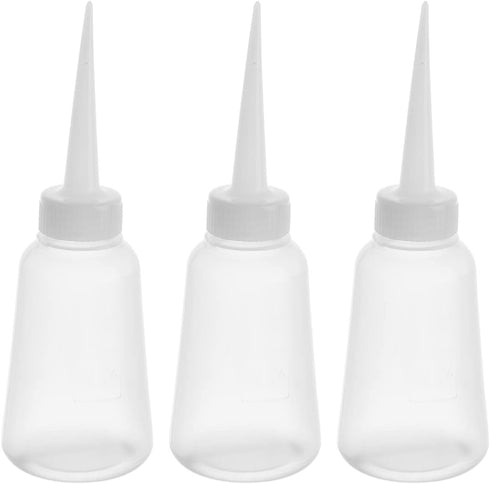 Utoolmart 3pcs Squeeze Bottle 150ml Plastic Glue Oil Bottle Wash Bottles for DIY Tattoo Labeling