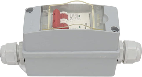 32A 2P DC 500V Circuit Breaker with IP65 Distribution Box, DC Disconnect Switch