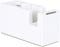 Desktop Tape Dispenser - Silicone Non-Skid Weighted Base Tape Cutter for Office, School, Home Supplies (Pure White)