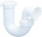 EZ-FLO 1-1/2 Inch Kitchen Sink Drain Repair Pipe with Reducing Washer, White Polypropylene, 35380