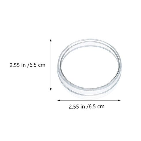 5Pcs Glass Petri Dishes Container High Borosilicate Glass Cell Culture Dishes Lab Supplies 60mm