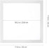 11.81X11.81In Translucent Square Recessed Ceiling Light Cover Aluminum Buckle Plate Frosted Lampshade Trim