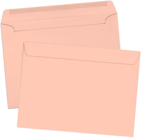 LUXPaper 9 x 12 Booklet Envelopes - Blush Pink, 80lb. Text, 50 Qty