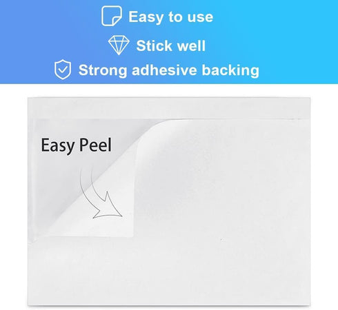 BESTEASY 6" x 9" Clear Packing List Pouches, 100 Pack Blank Shipping Label Envelopes for Safe Paper Shipping