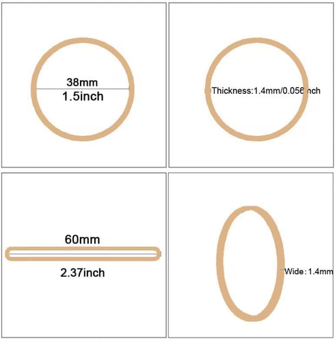 Foshine Rubber Bands Size 16, 500pcs Small Beige Rubber Bands Office Supplies