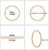 Foshine Rubber Bands Size 16, 500pcs Small Beige Rubber Bands Office Supplies