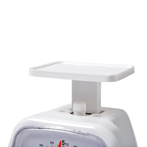 hand2mind Dual-Dial Analog Platform Scale, 5 kg Kitchen Weighing Scales for Classroom Supplies