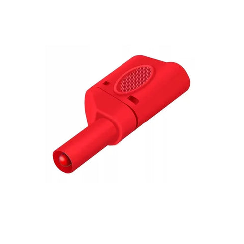 Qingdinu 20PCS 4mm Stackable Banana Plug Sheath Retractable Solder Connector Nickel-Plated Lantern Red Black(Red)