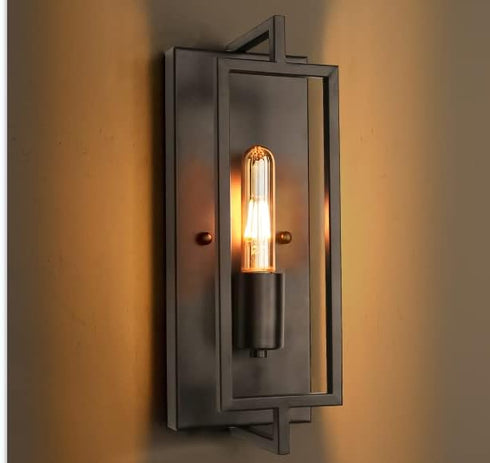 Set FRIDEKO HOME Wall Sconces of Two - Black Sconces Wall Lighting Rustic Wall Lamp Wall Mounted Light Wall Light