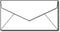 White Monarch Envelopes (3 7/8" x 7 1/2") - 100 Envelopes - Standard Gummed Square Flap - Fits Executive Paper by Desktop Publishing Supplies