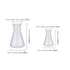 Plastic Erlenmeyer Flask - 50ml 100ml Laboratory Chemical Flask for Students Kids Education Learning Tool