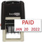 ExcelMark Self-Inking Rubber Date Stamp - Compact Size with Red Ink