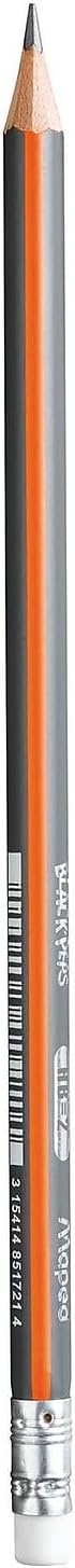 Maped Black'Peps #2 Graphite Pencil School Pack, Triangular Shape, Pack of 72