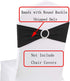 50PCS (50PCS, Gold Stretch Chair Sashes Bows Elastic Chair Bands with Buckle Slider Sashes Bows for Wedding Hotel