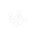 uxcell Silicone O-Rings, VMQ Seal Gasket for Pipe Repair, 20mm OD 15.2mm ID 2.4mm Width, White, Pack of 10