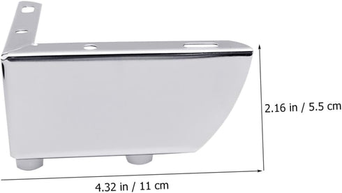 4pcs 5.5cm 1.2mm Homoyoyo Metal Furniture Support Feet Angled Sofa Legs Cabinet Table Replacement Chrome Plated Height