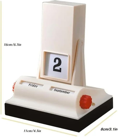 MEMORY FISH 5.7 4.2 3.3 Inches(Flip Perpetual Desktop Calendar with Flip Display, Day and Month Indicators, Creative