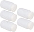 5pcs 8.45oz/250ml Plastic Bottles, Lab Cylindrical Chemical Reagent Bottle, Wide Mouth Laboratory Reagent Polyethylene Bottle, Sample Sealing Liquid Storage Container for Food Store White Translucent by Othmro