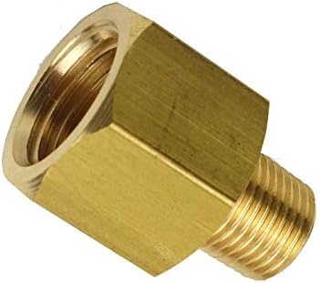 HongBoW 3pcs Brass Pipe Fitting Adapter - 1/8 NPT Male x 1/4 Female NPT Pipe Reducer