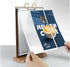Rikyo A5 6 Pages-12 (6x8") Walnut Wood Sign Holder Vertical Table Card Flip Display Sides,T Double Sided Flyer Display