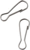LYECUN 100 Pcs 304 Stainless Steel Spring Snap Hooks, Small Spring Clips for ID Card, Key Chain, 1 Inch (25mm)